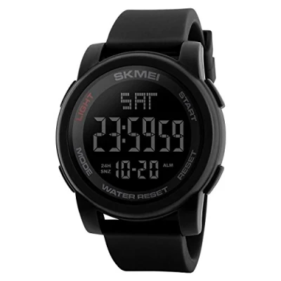 Image of SKMEI Mens and Teenagers Large Display Digital Watch 50 Water Resistant Resin Strap Stopwatch Alarm Countdown Timer Tough DG1257