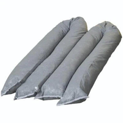 Image of Eco Universal Spill Absorbent Socks 7L Absorption Capacity For cleanup of Oil, Coolants, Mild Acids Conscious, 85% Recycled Indoor/Outdoor Use Made in the UK (2 Pack)