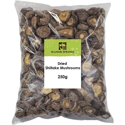 Image of Dried Whole Shiitake Mushrooms 250g by Manor Springs