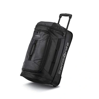 Image of Samsonite Unisex Adult Andante 2 Boxed Wheeled Duffel 22 Rolling, Black, One Size