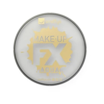 Image of Smiffys Make Up FX, Metallic Silver Aqua Face and Body Paint, 16ml, Water Based, Cosmetics Disguises Fancy Dress, Cosmetic Dress &amp; Disguises.