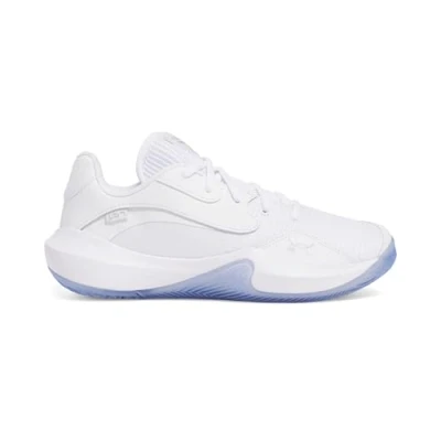 Image of Under Armour UA Lockdown 7 Low White/White/Metallic Silver 6