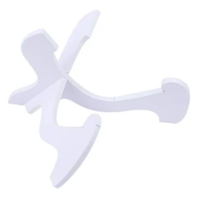 Image of Aukson Ukulele Stand, PVC White Instrument Stand Folding Portable Lightweight Mandolin Vertical Rack Holder for Small String Instruments