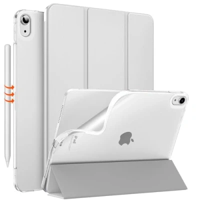 Image of MoKo for iPad Air 6th Generation 11 inch Case (M2) 2024, 5th/4th Gen 10.9&quot; 2022/2020, Translucent Frosted Soft TPU Back Cover 6/5/4 Gen, Slim Case, Silver