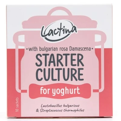 Image of Bulgarian Yogurt Starter Culture wit Rosa Damascena Petals Natural Probiotic Homemade Yoghurt 10 Liters Lactobacillus bulgaricus