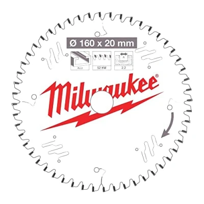 Image of Milwaukee Circular Saw Blade (Csb) P Alu 160x20x2.2x52TF