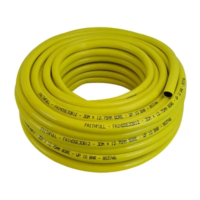 Image of Faithfull FAIHOSE30B12 Heavy Duty Reinforced PVC Builders Hose 30 M 12.7 mm (1/2 Inch) Diameter