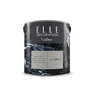 Image of ELLE Decoration by CROWN 2.5L Flat MATT Emulsion Paint Sculpture No 147