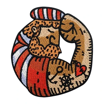 Image of Sailor Iron on Patch Maritime Embroidery Patch, Anchor ironable Ship &amp; Boat Patches, Sea Badges Finally Home