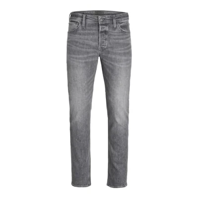 Image of JACK &amp; JONES Men&#039;s Jjichris Jjoriginal Am 387 Noos Jean Pants, Grey Denim, 32 W/34 L