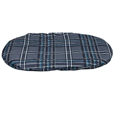 Image of Trixie Oval washable Dog Cushion, Suitable for Cosy Air Bed, 54x35cm, Grey/Anthracite