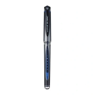 Image of Uniball uni ball UM 153S Gel Impact 1.0mm Pen Lightweighted Sleek Body Ultra Smooth Ink Blue Ink, Pack of 1