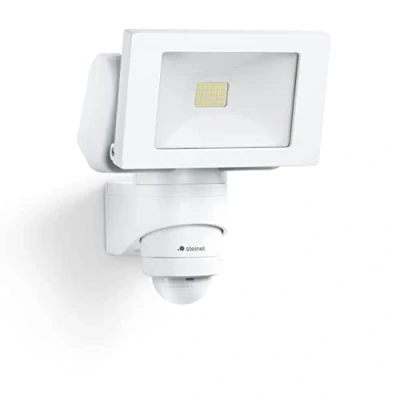 Image of Steinel LED Outdoor Spotlight LS 150 S White, 240 Motion Sensor Light, max. 12 m Range, 14.7 W, 4000 K, 1375 Lumen