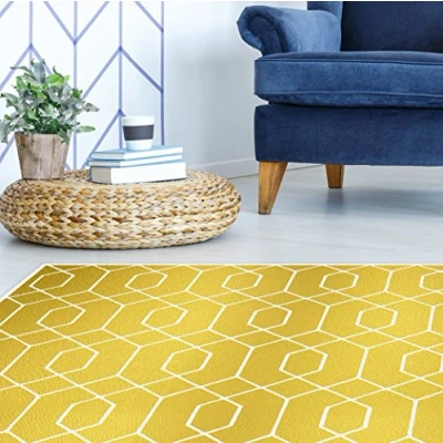 Image of Viniliko Carpet, Vinyl, Gold, 100 x 133 3 cm
