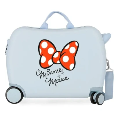Image of Disney Good Vives Only Children&#039;s Suitcase Blue 50 x 38 20 cm Rigid ABS Side Combination Closure 34L 3 kg 4 Hand Luggage