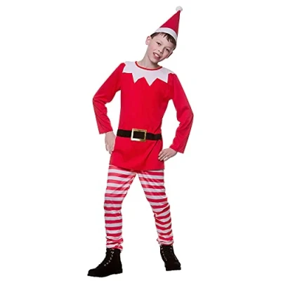 Image of Wicked Costumes Kids Naughty Elf Christmas Fancy Dress Costume Small (3 4 Years)