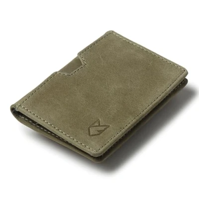 Image of FOXHACKLE Leather Credit Card Wallet for Men and Women, Thin Bifold RFID Blocking Wallet, Slim Front Pocket Minimalist Holder Small Case