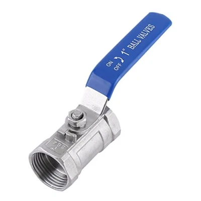 Image of 1 inch SS304 Stainless Steel Ball Valve with Lever Handle, 1000PSI BSP Female Thread Ideal for Isolation Purposes