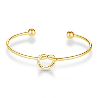 Image of Philip Jones Gold Plated Love Knot Cuff Bangle