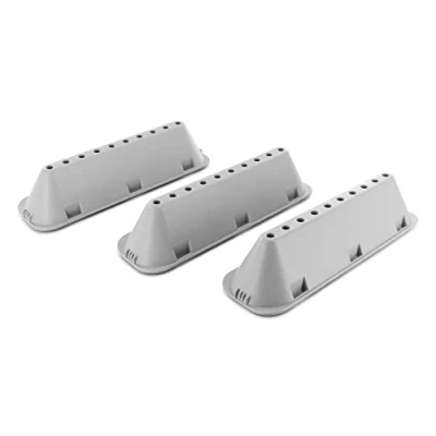 Image of DL pro 3 x Drum Ribs 18.4 5.3 4 cm for Indesit Hotpoint C00065463 Whirlpool Bauknecht 482000022670 Robust Driving Rib Set with 10 Holes White Washing Machine