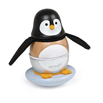 Image of Janod J08127 Wooden Stacking and Rocking Pigoo, Wood