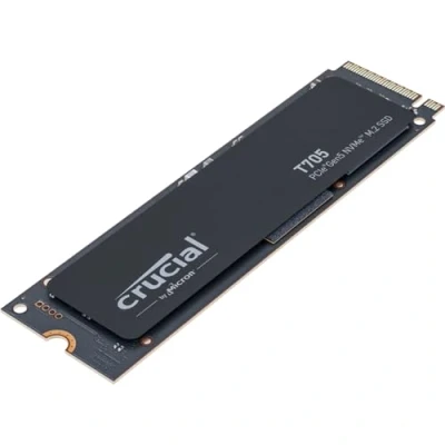 Image of Crucial T705 2TB SSD PCIe Gen5 NVMe M.2 Internal Gaming SSD, Up to 14,500MB/s, Microsoft DirectStorage, 4.0 Backwards Compatible, Solid State Drive CT2000T705SSD3