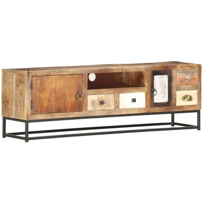 Image of vidaXL TV Cabinet Solid Reclaimed Wood 120x30x40 cm