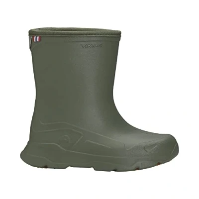 Image of Viking Unisex Kids Playrox Snow Boot , Olive, 1 UK