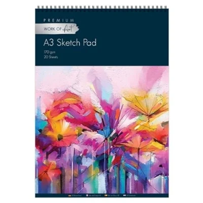 Image of Sketch Pad A3 / A4 A5 Book White Paper Artist Sketching Drawing Doodling Art Craft (A3)