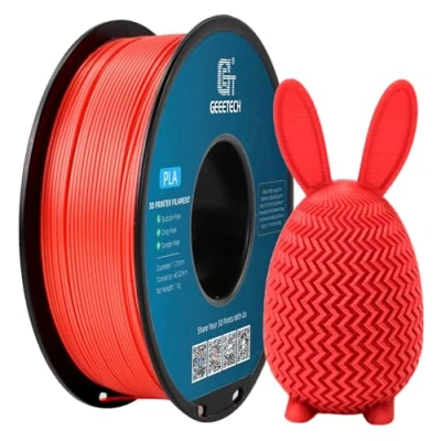 Image of PLA Filament 1.75mm, GEEETECH New 3D Printing for Printer and Pen, 1kg 1 Spool (AA Red)