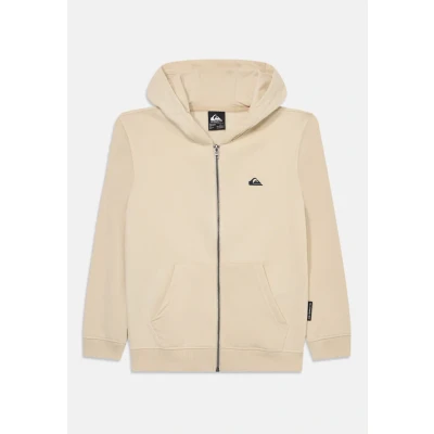 Image of Quiksilver Long Sleeve Pullover Hoodie BASIC HOOD ZIP Youth White 10
