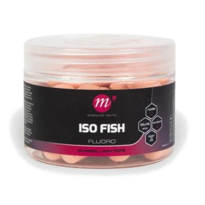 Image of Mainline ISO Fish Fluoro Dumbell Wafters Pink 12x15mm