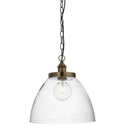 Image of Hansen Grand Dome Ceiling Pendant Antique Brass