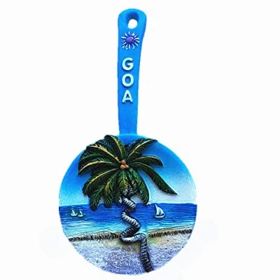 Image of 3D Spoon Shape Goa India fridge magnet souvenir gift,Home &amp; kitchen decoration magnetic sticker refrigerator