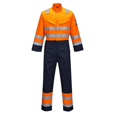 Image of Portwest Modaflame RIS Navy/Orange Coverall Orange/Navy Large