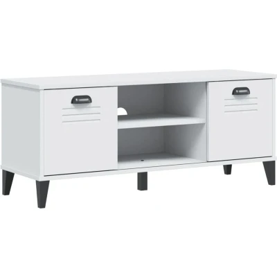 Image of vidaXL Shoe Bench VIKEN White 106x35x45 cm Engineered Wood