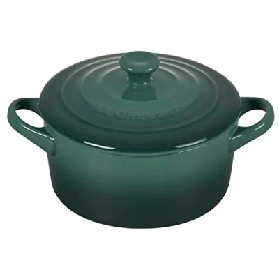 Image of Le Creuset Stoneware Mini Round Cocotte, 14 Ounce, Artichaut