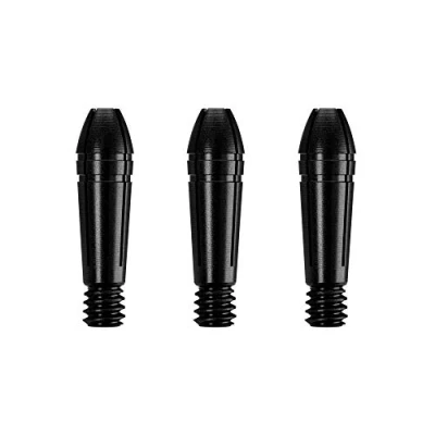 Image of Mission Titan Fox Darts Stems Shafts Titanium Aluminium Tops (Black, 3 Spare Only)