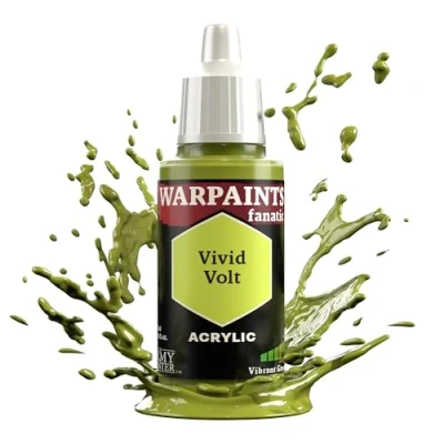 Image of The Army Painter Greens Warpaints Fanatic 18ml Acrylic Paints (Vivid Volt)