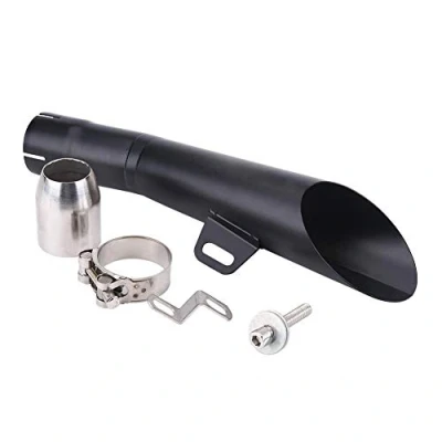 Image of Exhaust Muffler Pipe Universal Stainless Steel Motorcycle Motocross Tip