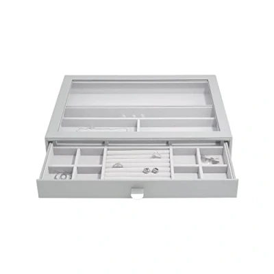 Image of Stackers Pebble Grey Supersize Jewellery Box Display Drawer