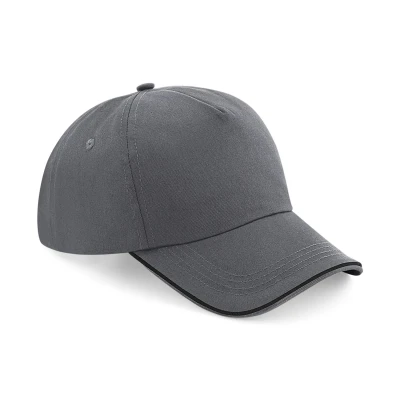 Image of Beechfield B25c Authentic 5 Panel Cap Piped Peak