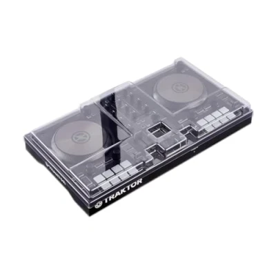 Image of Decksaver LE Cover for Native Instruments Kontrol S2 MK3 Super Durable Polycarbonate Protective lid in Smoked Clear Colour, Made The UK DJs&#039; Choice Unbeatable Protection