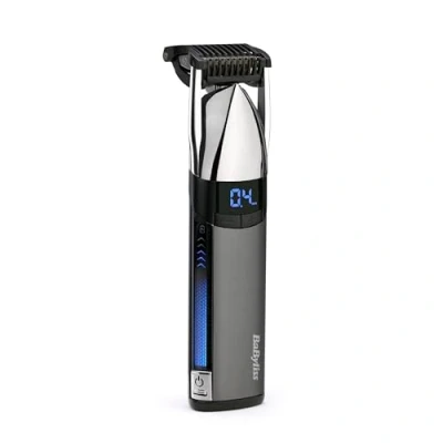 Image of BaByliss Super X Metal Stubble and Beard Trimmer, Ultra Precision, 24 Length Settings, Cordless Waterproof, Gifts for Men, Silver