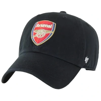 Image of 47 Brand Arsenal FC MVP Cap EPL RGW30GWS BKA, Mens, Cap, Black/Black,, Black, One size