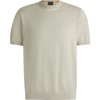 Image of BOSS Kanache Basic Tshirt, Men&#039;s, Size: Medium, Light beige