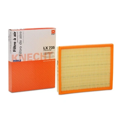 Image of 93184705 Air Filter MAHLE ORIGINAL LX 735 41,9mm 235mm 294,0mm Insert BMW: 1 Hatchback, 3 Saloon, MERCEDES BENZ: B Class