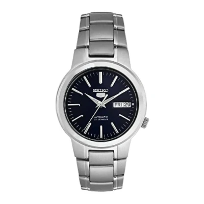 Image of Seiko Gents Automatic Blue Dial Stainless Steel Bracelet Watch SNKA05K