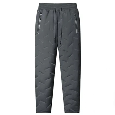 Image of Unisex Fleece Lined Waterproof Pants, Fleeceactive Jogging Bottoms (Grey Straight,7XL)