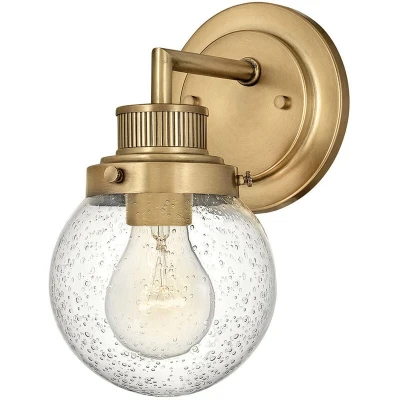 Image of Hinkley Poppy Bathroom Wall Lamp Heritage Brass, IP44